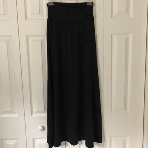 Black maxi skirt